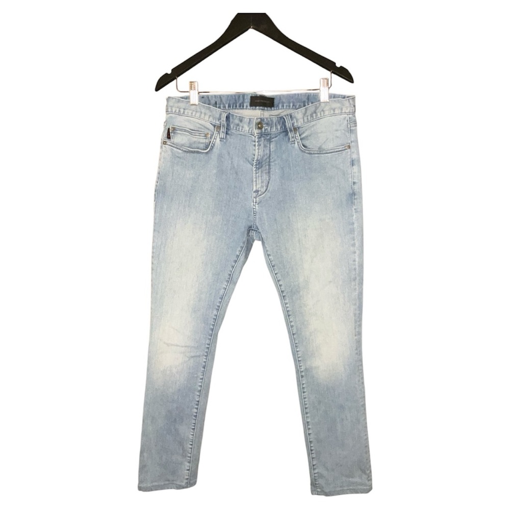 John Varvatos USA Men Light Blue Denim Skinny Jeans Size 34